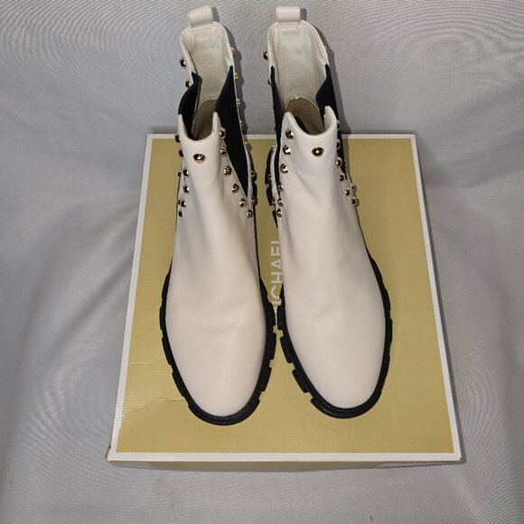 Michael Michael Kors Ridley Gore Bootie in Light Cream, Women's Size 7.5M, NIB - Picture 2 of 7